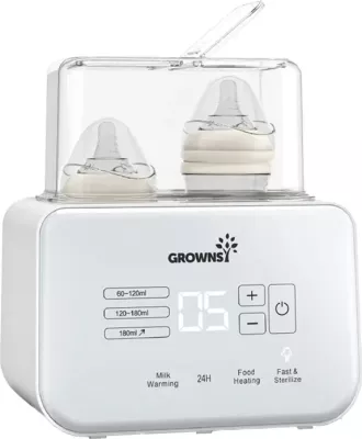 Ngrohës multifunksional shishesh Grownsy W3, 250 W, deri 400 ml, i bardhë