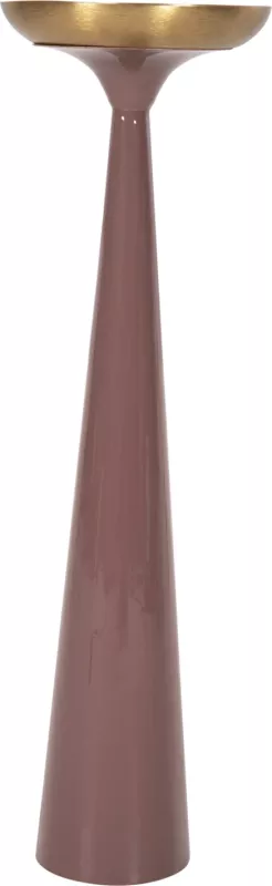 Shandan dekorativ për dysheme, ngjyrë korali të lehtë-ari, FH4244.06, Φ20.5x68H cm