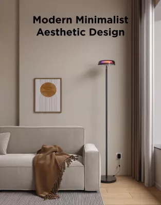 Llambë dyshemeje Govee Uplighter Floor Lamp, 3 zona drite, smart (Alexa/Google Assistant/Matter)