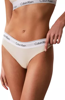 Tanga Calvin Klein Underwear LV00QF8518, për femra, krem