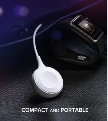 Karikues magnetik wireless për Apple Watch UGREEN 60969, USB-A + USB-C, 5V/1A, e bardhë