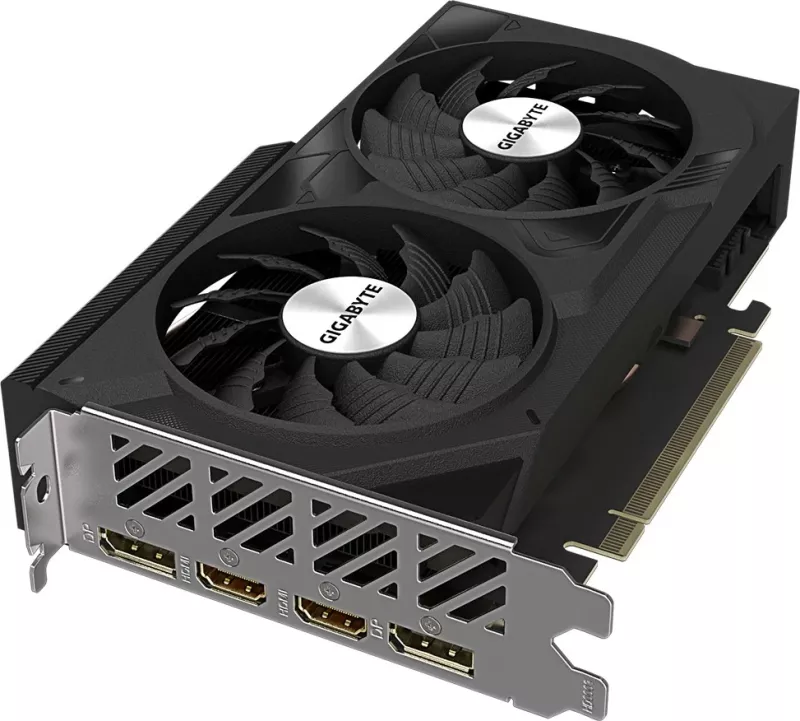 Kartelë grafike Gigabyte GeForce RTX 4060 WINDFORCE OC 8G, 8 GB, GDDR6, e zezë