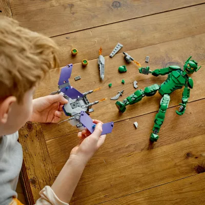 Set ndërtimi LEGO Marvel Green Goblin 76284, figurë ndërtuese, shumëngjyrëshe