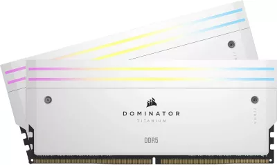 RAM Memorje Corsair Dominator Titanium RGB 64GB (2x32GB) DDR5 6000MHz, e bardhë
