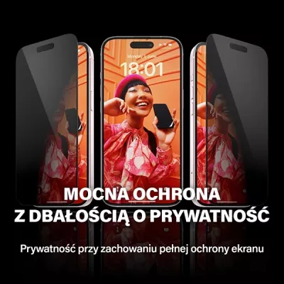 Xham mbrojtës PanzerGlass Ultra-Wide Fit Privacy për iPhone 15 Pro, me aplikator