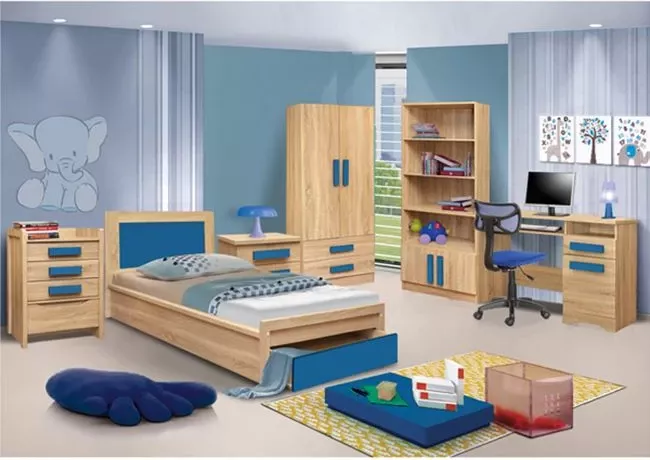Komodinë për dhomë loje Sonama-Blu FH331+FH336.01 40Χ48Χ39cm