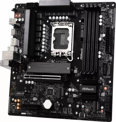 Pllakë amë ASRock B860M Pro-A Micro ATX, DDR5, 256GB, 2.5Gb LAN, USB-C 20Gbps, 2x SATA kabllo