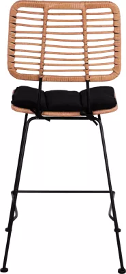 Karrige për bar me jastëk Allegra FH5644 me thurje ngjyrë bezhë 55x56x107 cm