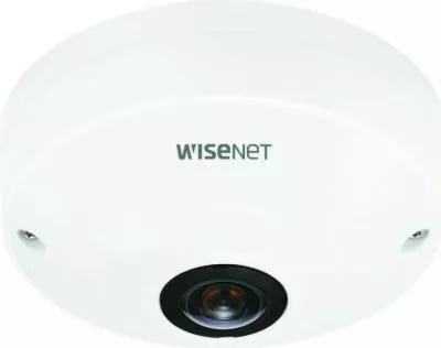Kamerë sigurie IP Hanwha Wisenet QNF-8010, dome, 2048x2048, microSD, e bardhë