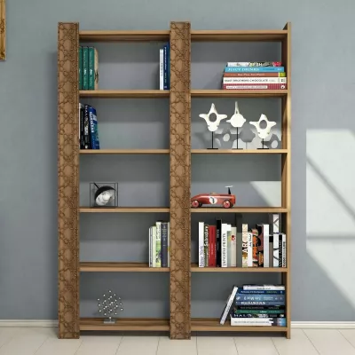 Raft librash Hanah Home City 2, ngjyrë arre, 2 copë