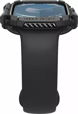 Mbështjellës Spigen Rugged Armor për Apple Watch 10, 46mm, i zi