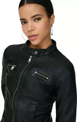 Jakne biker për femra Only Bandit, e zezë [Madhësia: 42]