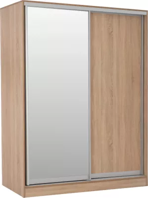 Dollap me dyer rrëshqitëse me pasqyrë, sonama, FH2434, 160x60x210 cm