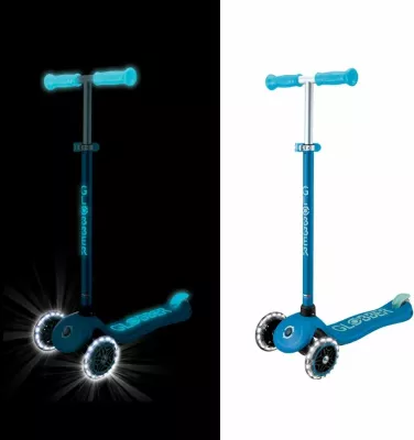 Trotinet për fëmijë Globber PRIMO PLUS GLOW LIGHTS 443-100, petrol blue