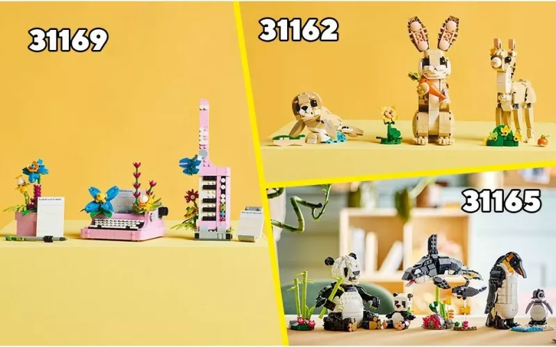 Set ndërtimi LEGO Creator Graue Katze 31163, multikolor
