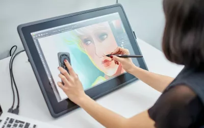 Tabletë grafike Wacom CINTIQ 22, 21.5 inç, Full HD, 8192 nivele presioni, e zezë