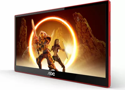 Monitor gaming AOC 16G3, 15.6 inç, Full HD, 144Hz, USB-C, Micro HDMI, i zi