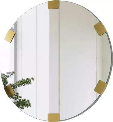 Pasqyrë dekorative, ngjyrë ari, Skye Decor, Chakra Mirror