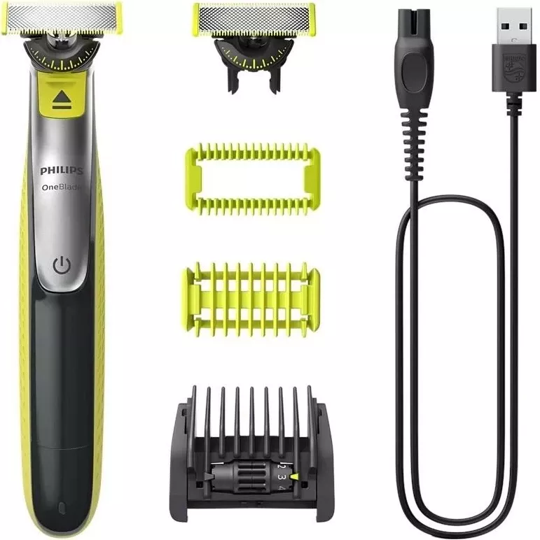Trimer Philips OneBlade 360 QP2834/23, i zi, për meshkuj