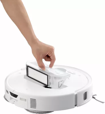 Robot fshesë Roborock Q Revo Curv, 0.325L, 2.5L bazë, i bardhë