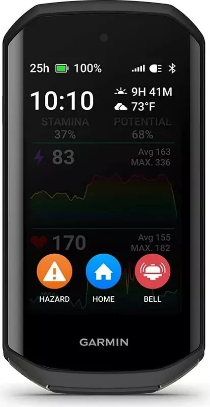 Navigacion biçiklete Garmin Edge 1050, paketë sensorësh, E zezë