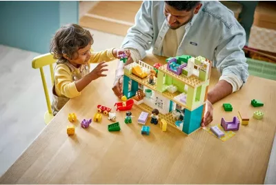 Lodra ndërtimi Lego për fëmijë, Modern Family Home 3in1