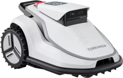 Robot kositës bari TERRAMOW V600 Wireless, deri 600 m², Wi‑Fi/4G, i bardhë/gri, set me garazh + 9 thika + SIM 1GB
