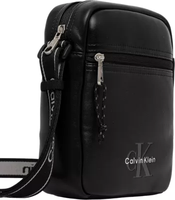 Çantë crossbody për meshkuj Calvin Klein LV04D3418G, e zezë