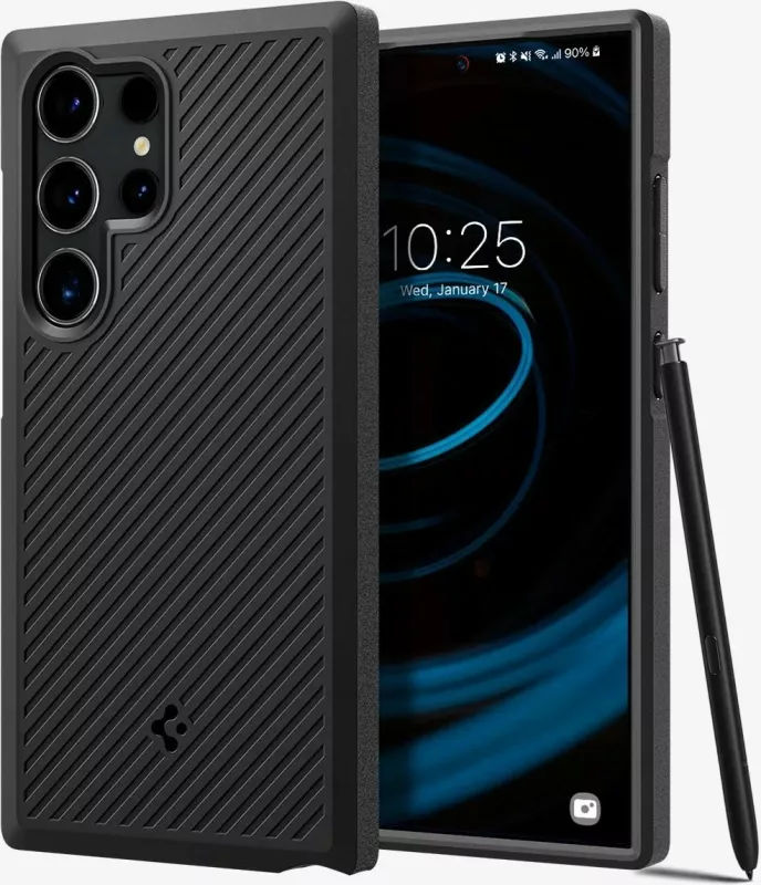 Mbështjellës për Samsung Galaxy S23 Ultra Spigen Core Armor, i zi