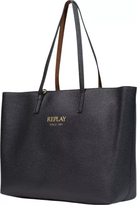 Çantë tote Replay FW01CA.000.A7243Y për femra, e zezë