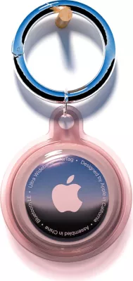 Mbështjellës Hurtel për Apple AirTag, WAT-05-0Y6S, TPU, Rozë, me karabiner