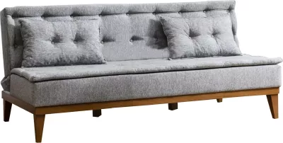 Divan 3-vendësh, shtrat, Atelier del Sofa, ngjyrë gri, Fuoco
