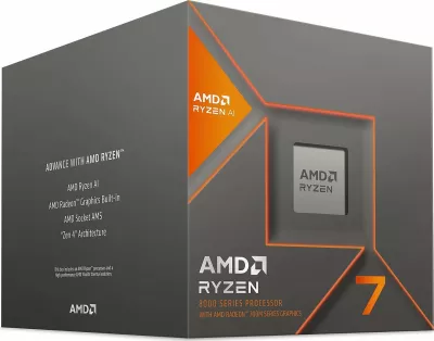 Procesor AMD Ryzen 7 8700G 8-bërthama/16-thread 4.2GHz (Turbo 5.1GHz) 16MB L3 Socket AM5 me Radeon 780M, BOX