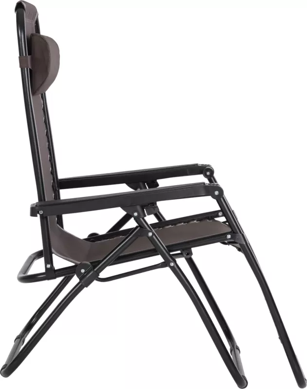 Karrige relaksuese COMPANION, tekstilene kafe, metal i zi, FH5095.13, 67x145x110cm