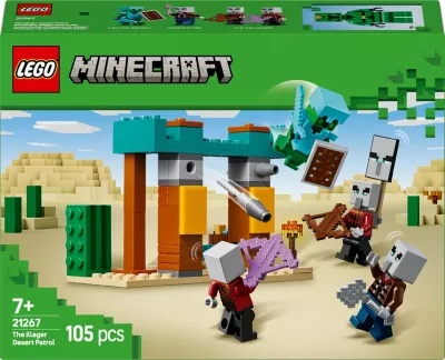Set LEGO Minecraft 21267 Desert Illager Patrol, 105 copë