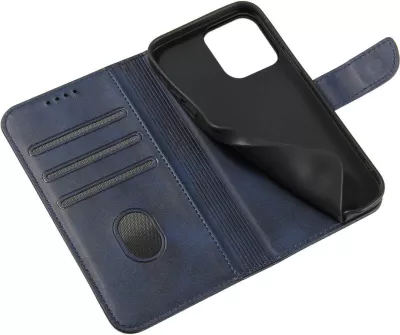 Mbështjellës magnetik Hurtel për Xiaomi Redmi Note 12 5G / Poco X5 5G, me kapak, portofol dhe qëndrim, Blu