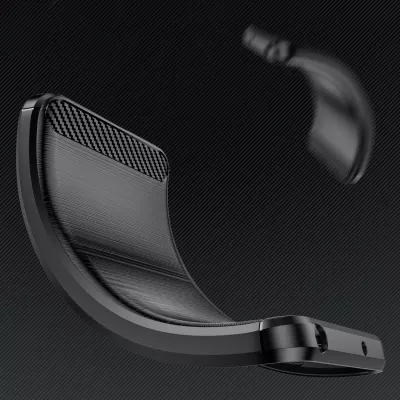 Mbështjellës Hurtel Carbon Case për Xiaomi 14T Pro, TPU, i zi