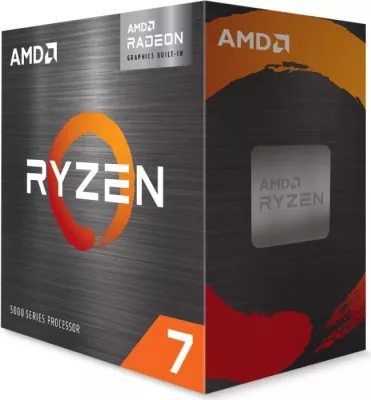 Procesor AMD Ryzen 7 5700G AM4, 8/16, 3.8-4.6GHz, 20MB cache, 65W, me grafikë Radeon, BOX me ftohës Wraith Stealth