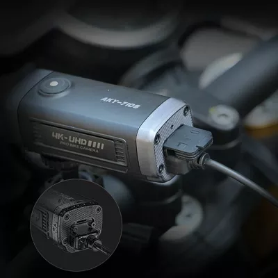 Kamerë sportive AKEEYO AKY-710S për motorra ose biçikleta, e zezë