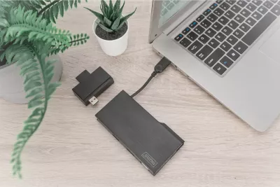 Docking station Digitus Travel VGA HDMI gri