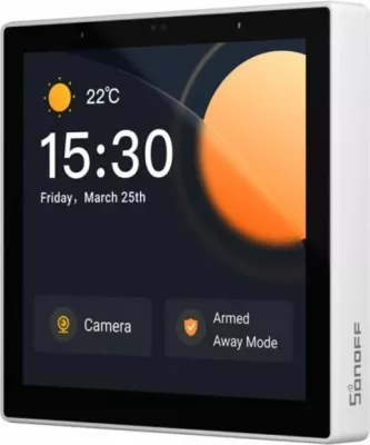 Panel kontrolli smart SONOFF NSPanel86 Pro (NSPanel86PW), ekran 3.95\" me prekje, Zigbee 3.0, Wi‑Fi 2.4GHz, e bardhë