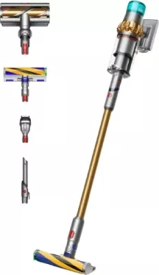 Fshesë me bateri Dyson V15 Detect Absolute, 2-në-1, pa qese, 60 min, HEPA, e artë