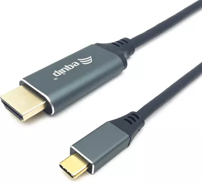 Kabllo USB-C në HDMI Equip 1m, 4K/60Hz, e zezë/gri