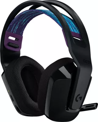 Kufje gaming Logitech G G535 LIGHTSPEED, Wireless, 20 - 20000 Hz, 236 g, Ngjyrë e zezë
