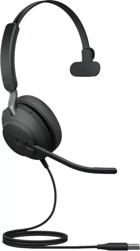 Kufje Jabra Evolve2 40 SE USB-A MS Mono, e zezë