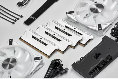 RAM Memorje Corsair Vengeance RGB 16GB (2x8GB) DDR4 3600MHz e bardhë