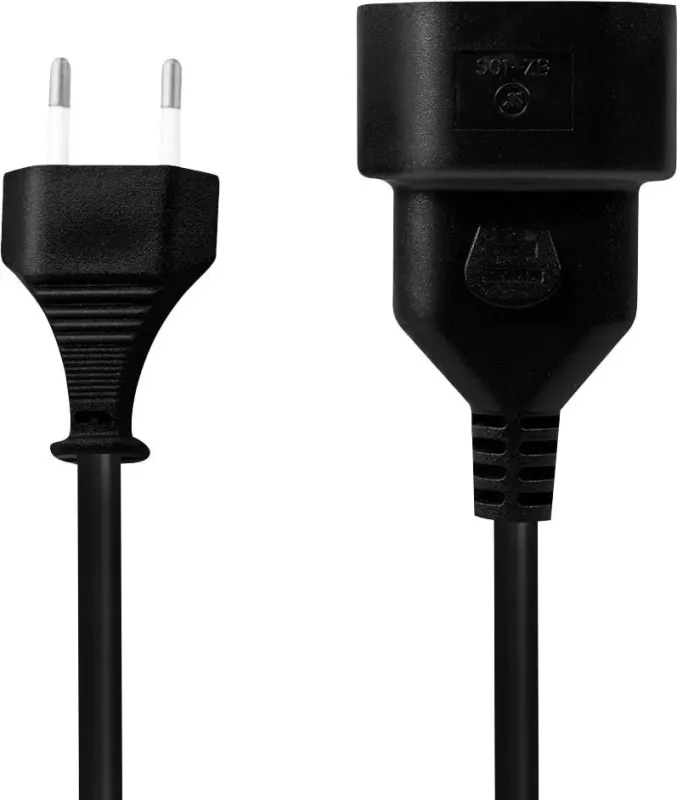 Kabllo zgjatëse LogiLink, Euro CEE 7/16, 1.0m, e zezë