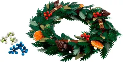 Lodra LEGO ICONS 10340 Wreath, për të rritur, shumëngjyrëshe