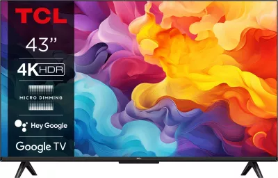 Televizor LED TCL 43P655, 43", 4K Ultra HD, Google TV, i zi