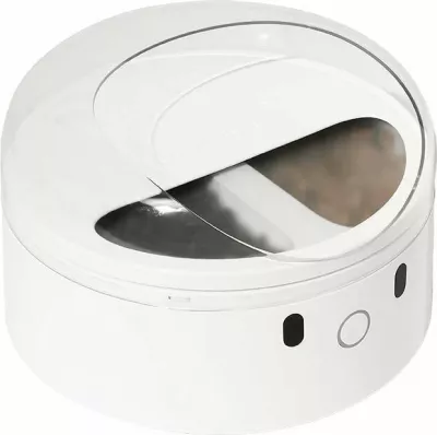 Dispenser smart ushqimi për mace Catlink F03, 400 ml, RFID + njohje fytyre, i bardhë, set me qafore + RFID tag